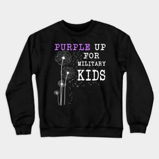 Purple up for Military Kids - Month of the Military Child Crewneck Sweatshirt